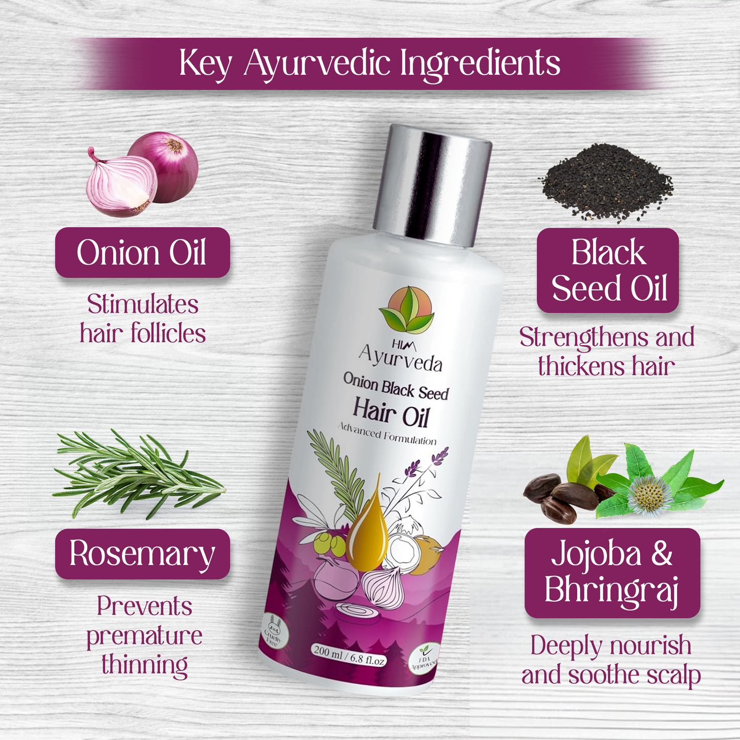 Advanced Onion Black Seed Hair Oil |Nourishing & Strengthening|