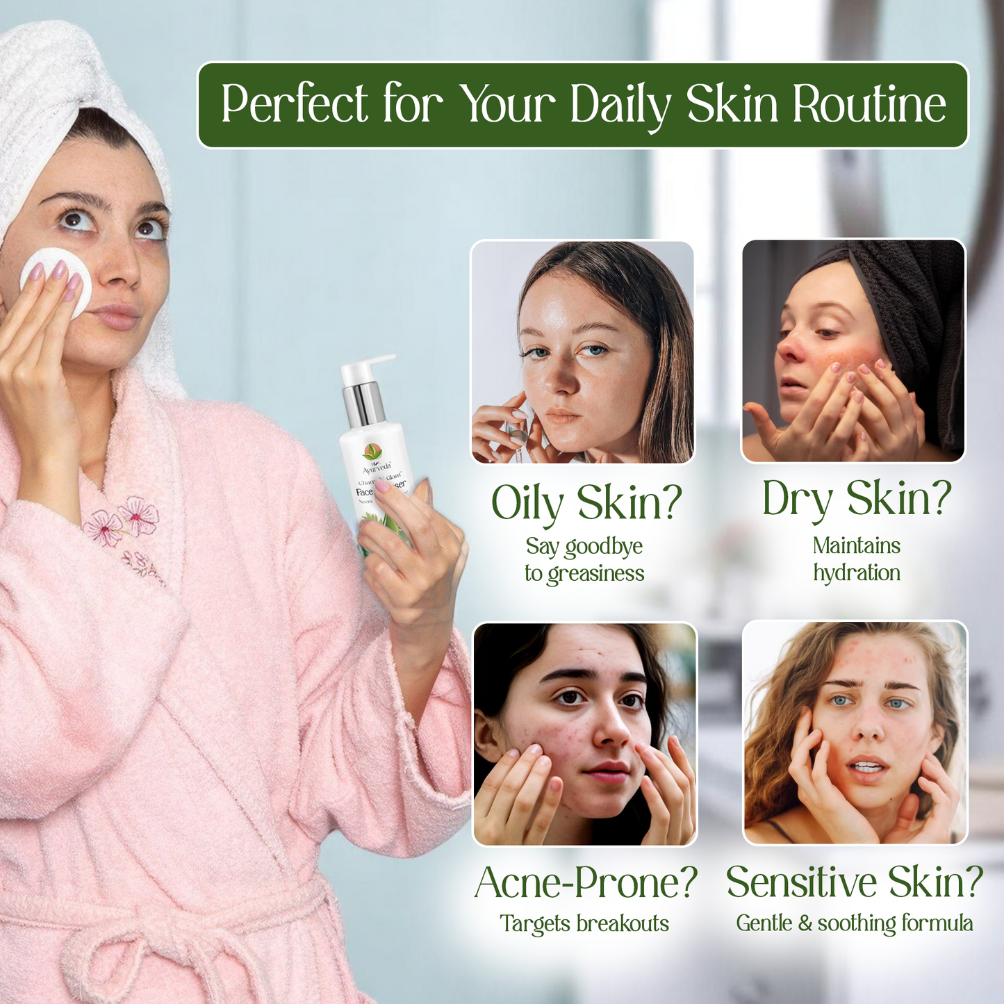 Charm N Glam Face Cleanser(Face wash) |Anti Acne Face Wash| 200ML