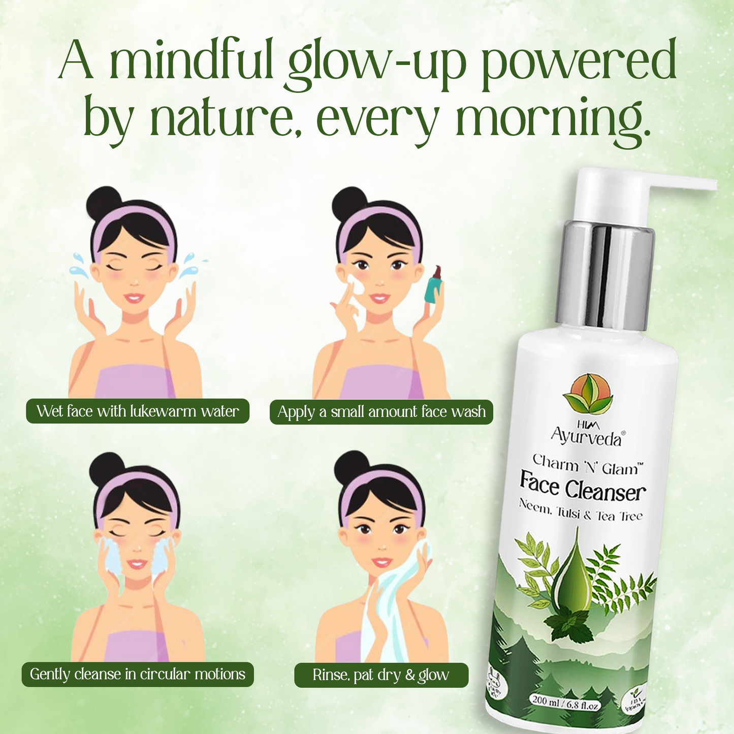 Charm N Glam Face Cleanser(Face wash) |Anti Acne Face Wash| 200ML
