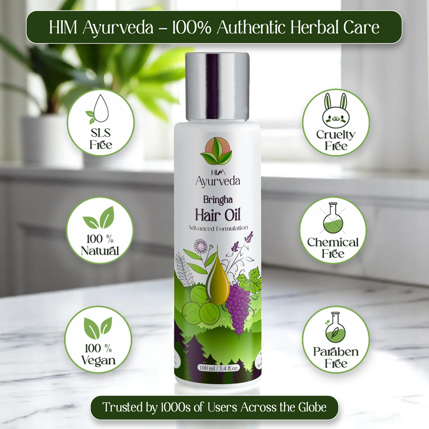 Advanced Bringha (Bhringraj) Hair Oil for Hair Growth 100ML