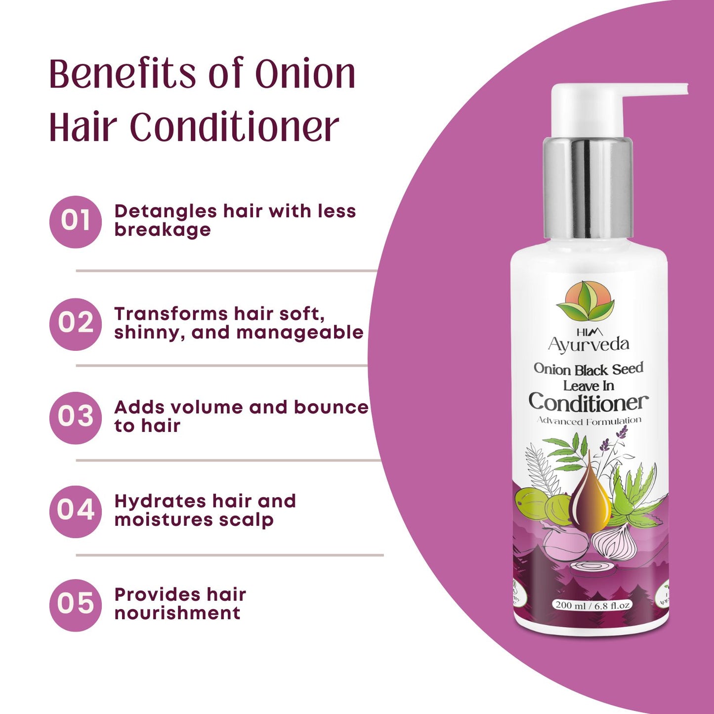 Onion Black seed Oil, Hair Cleanser & Conditioner Combo