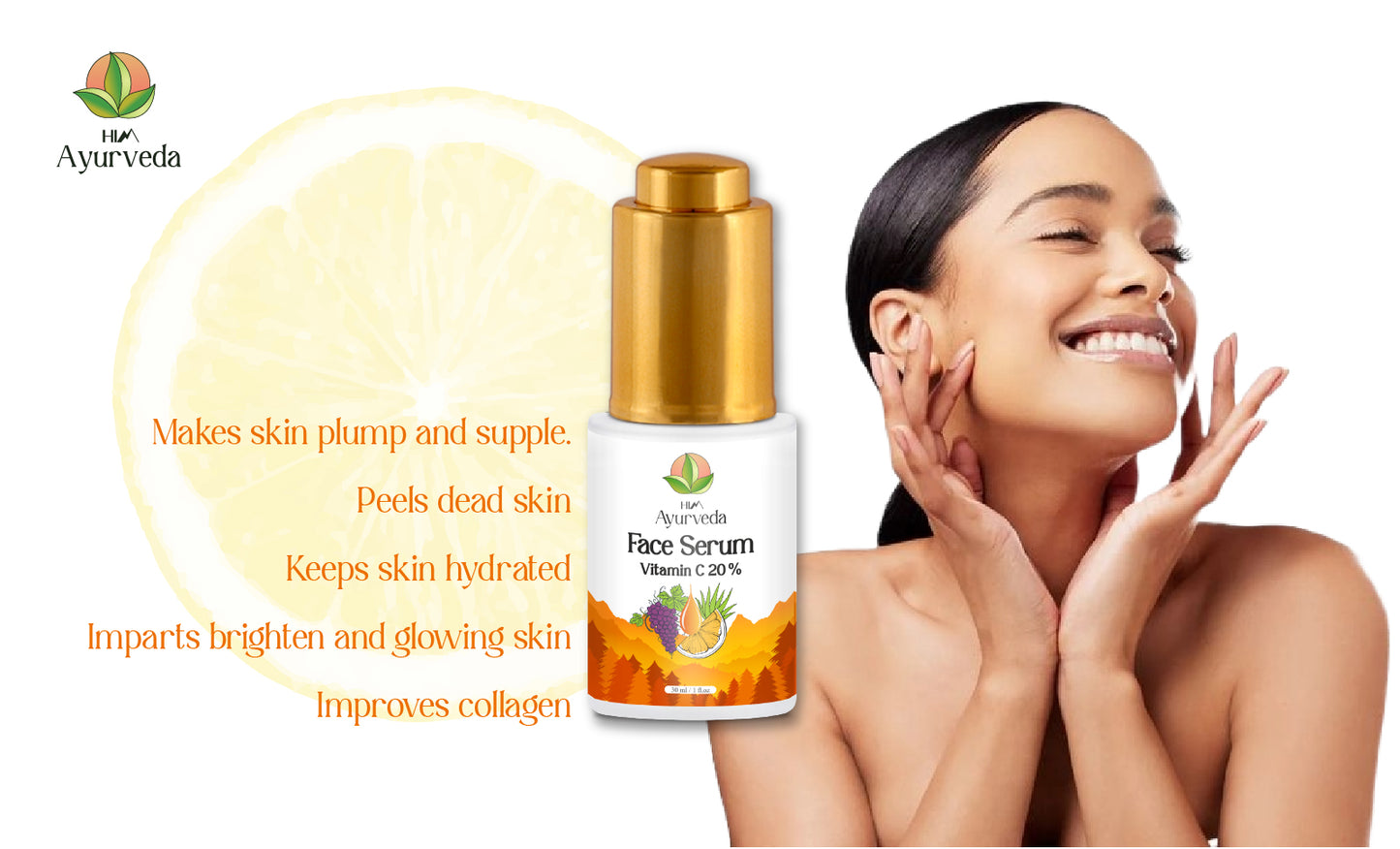 20% Vitamin C Face Serum for Glowing Skin-30ML.Vitamin C Serum For Men and Women.Total Skin Care