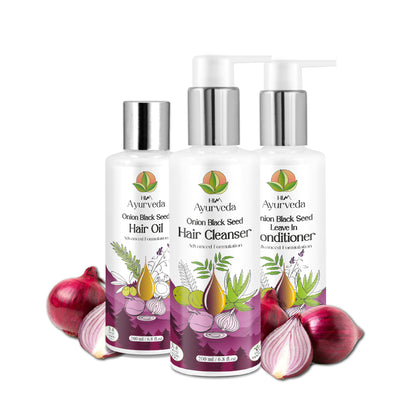 Onion Black seed Oil, Hair Cleanser & Conditioner Combo