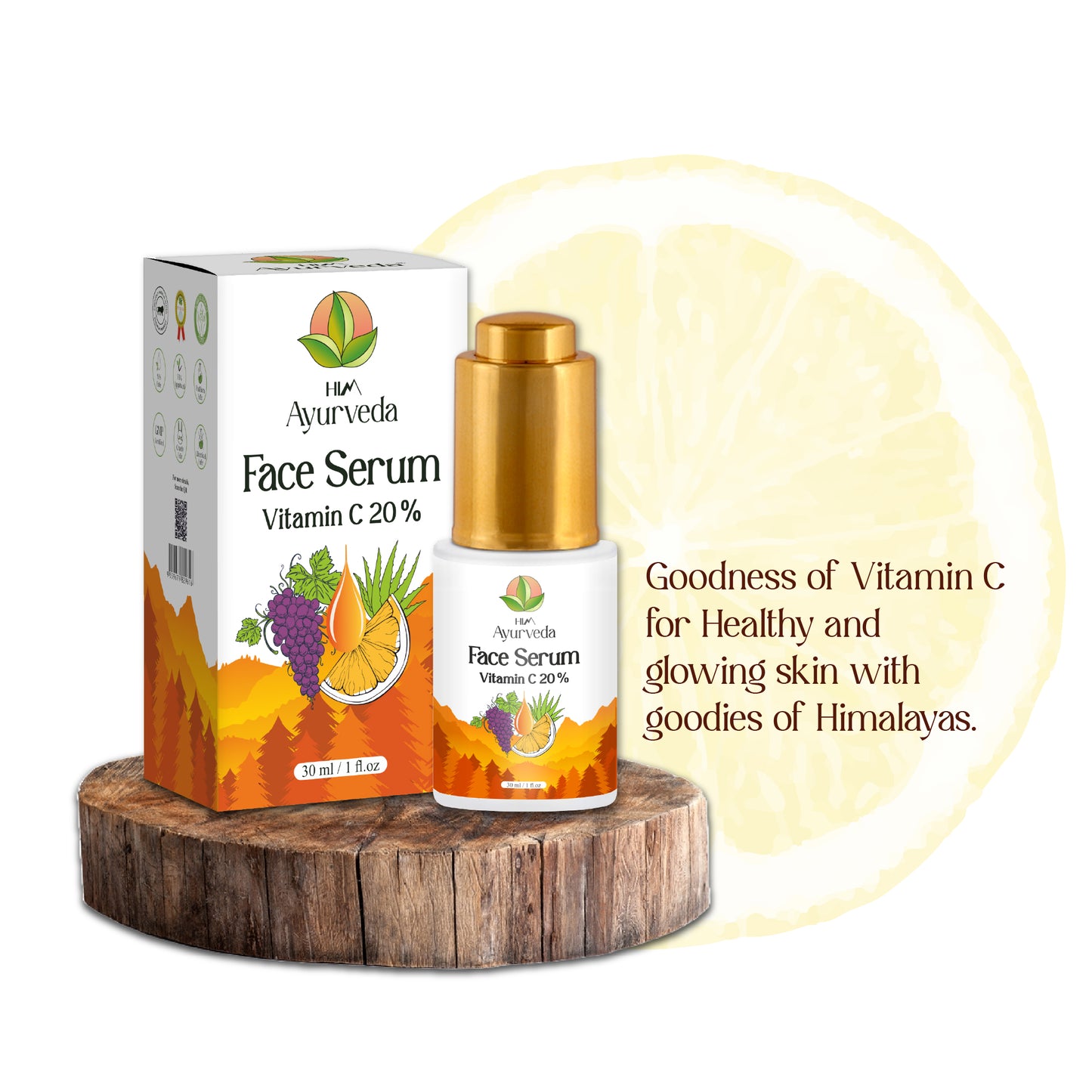 20% Vitamin C Face Serum for Glowing Skin-30ML.Vitamin C Serum For Men and Women.Total Skin Care