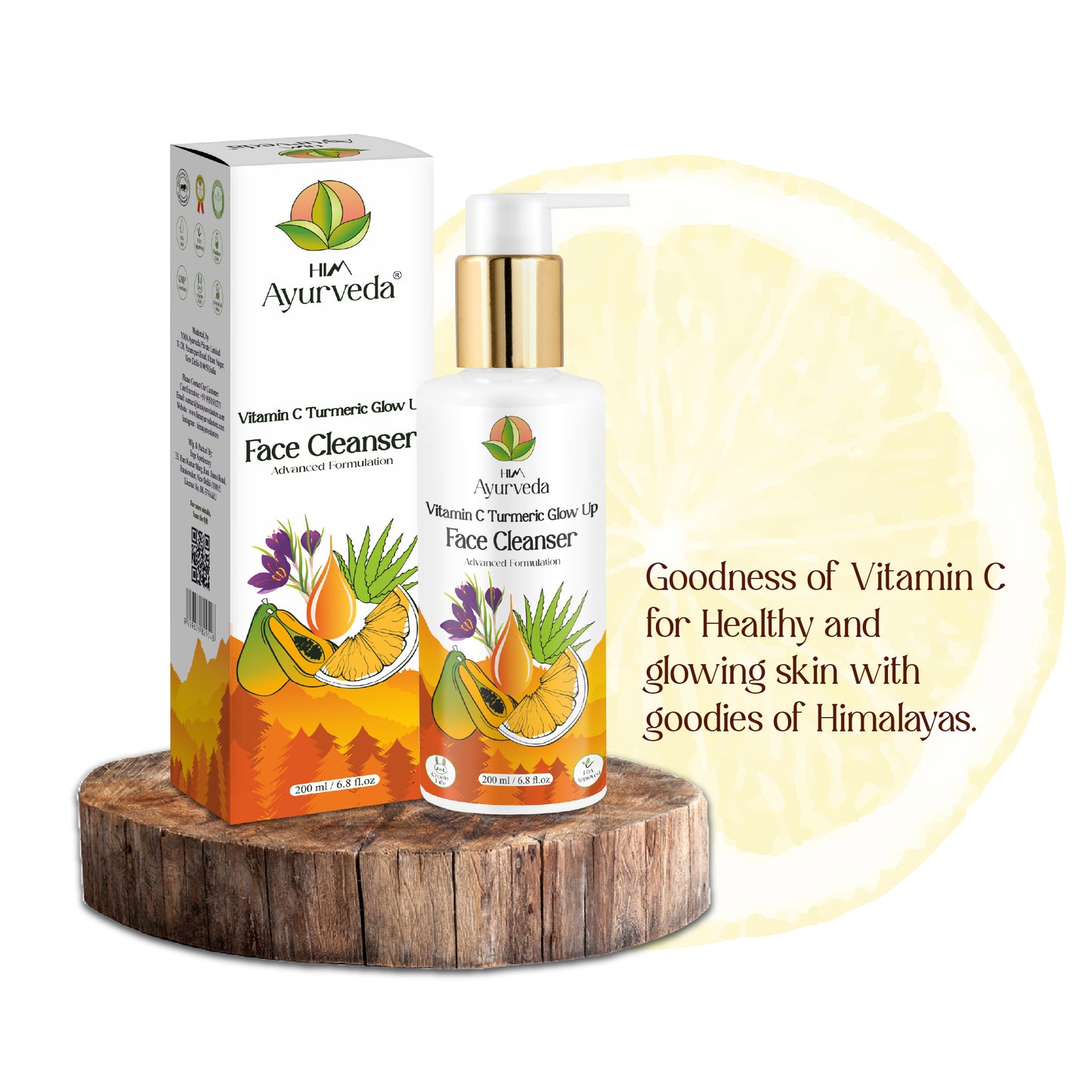 Vitamin C Turmeric Glow up Face Cleanser (Face wash)