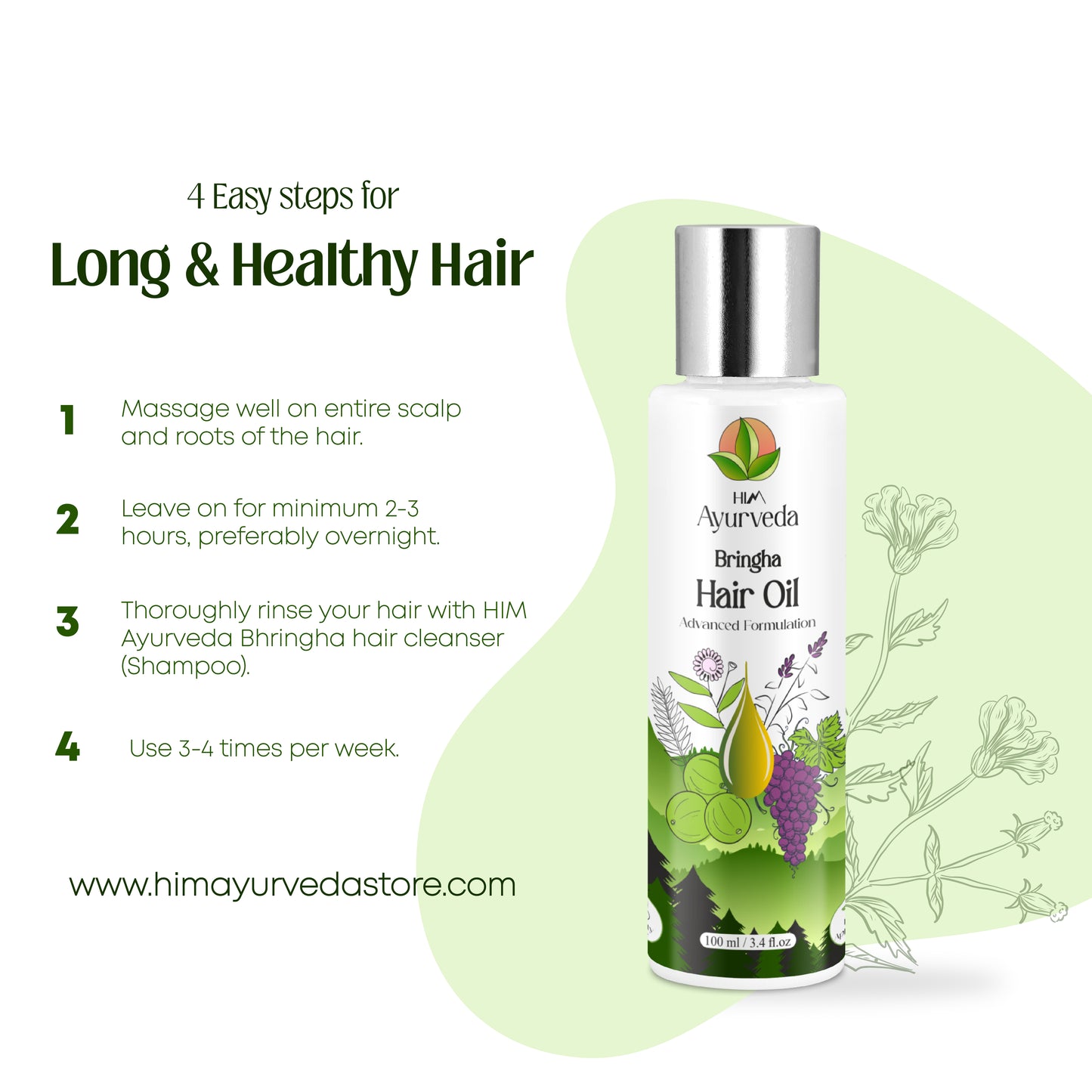 Bringha Hair Oil - For Control Hair Fall And Regrowth Hair