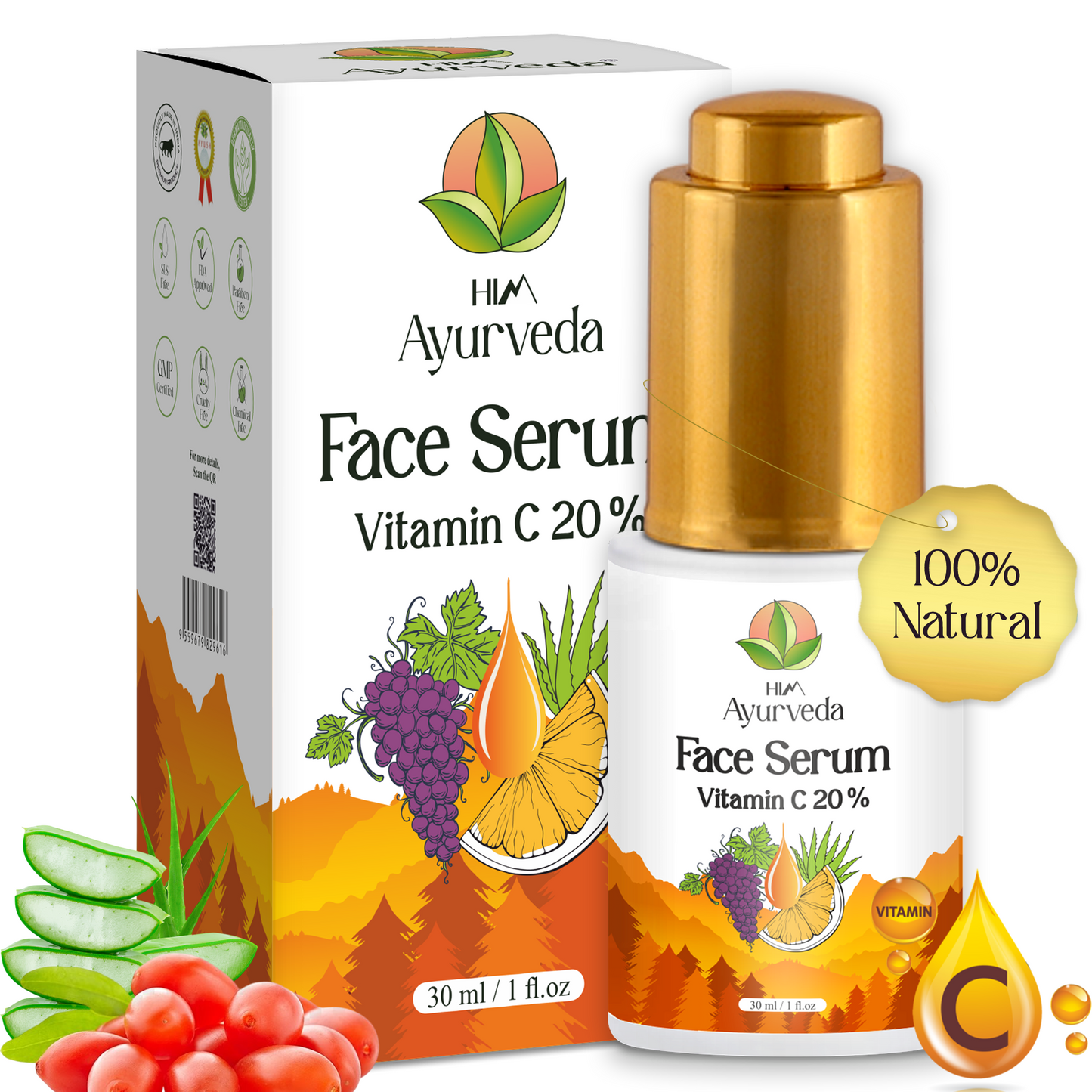 Advanced 20% Vitamin C Brightening Serum|Glowing & Brightening Skin|