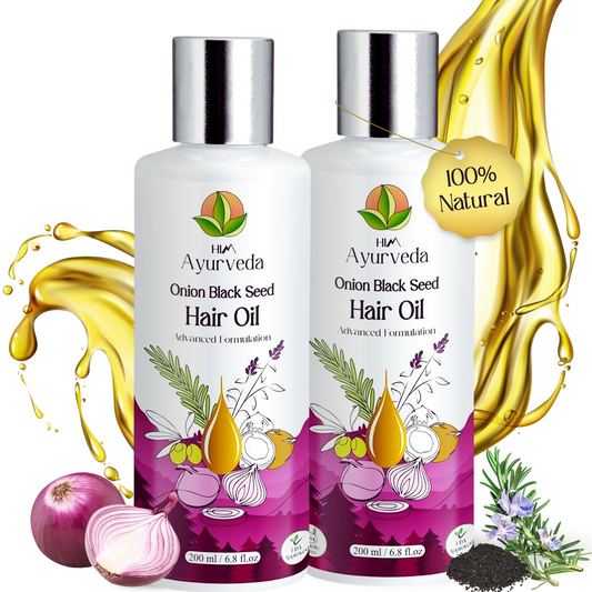Advanced Onion Black Seed Hair Growth Oil|Pack of 2