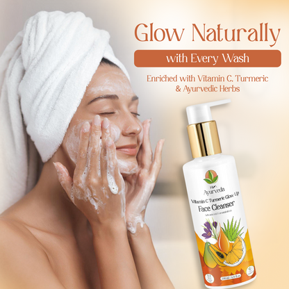 Vitamin C Turmeric Brightening Face Wash | Removes Dark Spots & Hyperpigmentation|