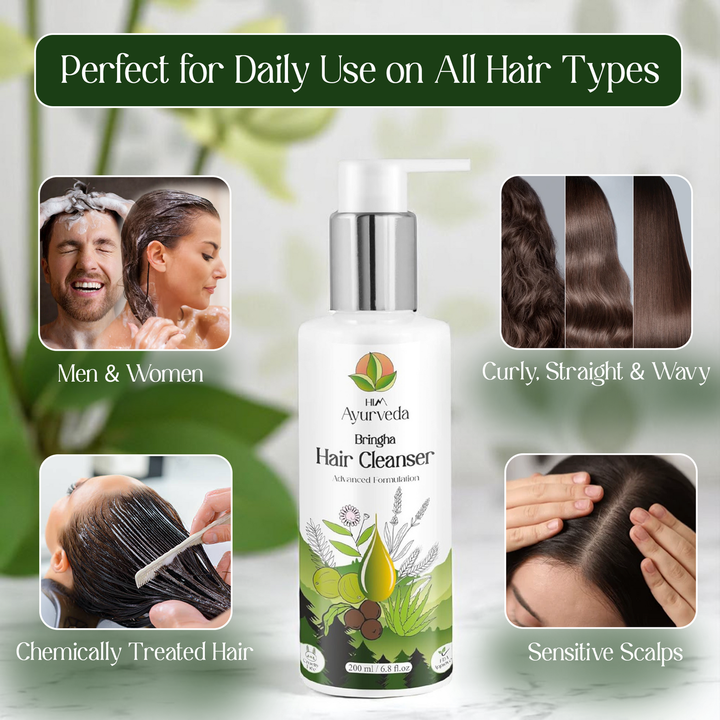 Bringha Anti Hair Fall Hair Cleanser (Shampoo)| Hair Growth & Hair Fall Control|