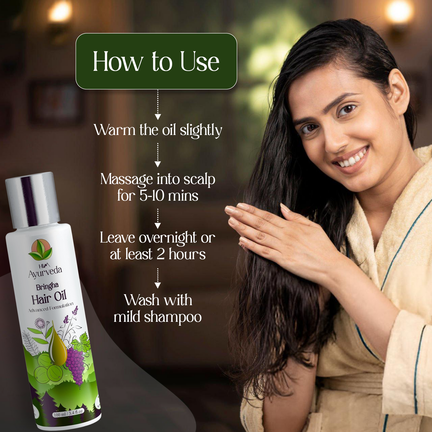 Advanced Bringha (Bhringraj) Hair Oil for Hair Growth 100ML