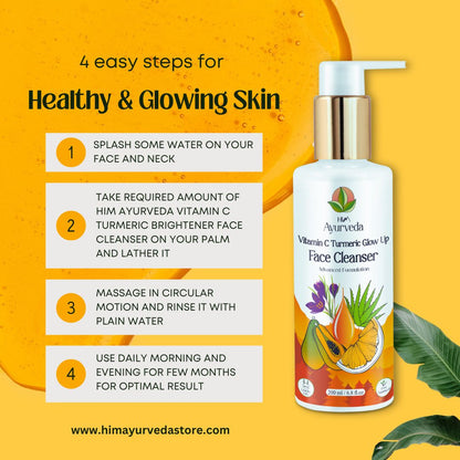 Vitamin C Turmeric Glow up Face Cleanser (Face wash)